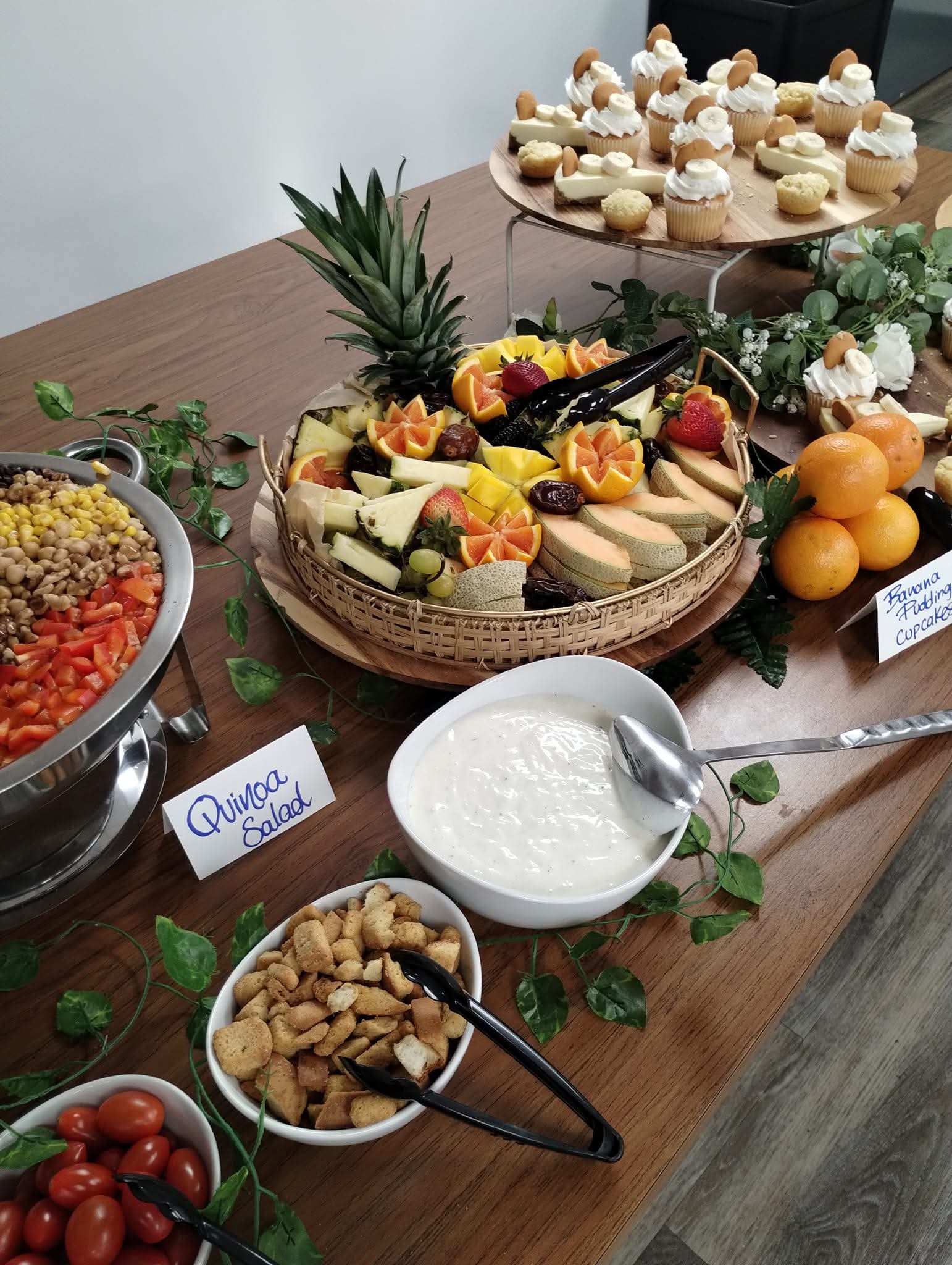 Beautifully Arranged Fruit and Dessert Platter